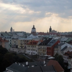 Lublin - widok z Zamku na Stare Miasto.