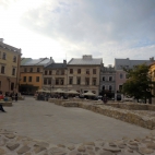 Lublin - Stare Miasto - miejsce gdzie stała fara.