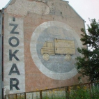 Słupsk FSC Żuk A17 Mural murale PRL.jpg