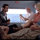 Jurassic park piątka bohaterów w helikopterze