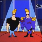 Johnny Bravo ze swoim sobowtórem.jpg