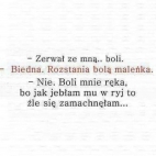 Rozstania boją maleńka