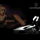 Nice girl and Lambo