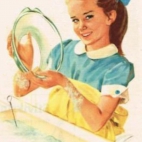 clara smiling dishes