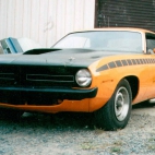 orange american car