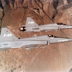 Dwa F-20 w locie