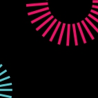 black-background-cyan-pink-gears-minimalist-amoled-3840x2160-344