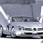 Srebrny Mercedes