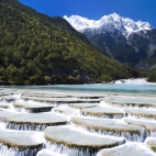 Lime Rock, Baishui River, Lijiang, Yunnan Province, China