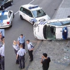 Maly wypadek policji