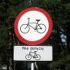 zakaz dla rowerów