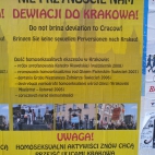 Antyhomoseksualna propaganda na ulicach Krakowa