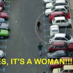 kobieta na parkingu