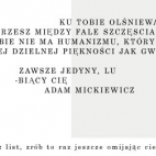 List A.Mickiewicza