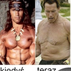 Arnold Schwarzenegger kiedys i teraz