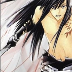 black hair anime boy