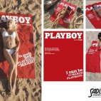 Playboy on the beach