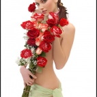 Kobieta z różami