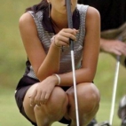 Golfistka z kijem