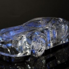 przezroczysta rzeźba Lexus LF-A