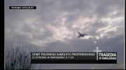 Nagranie ze startu rzadowego samolotu Tu-154M