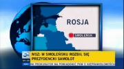 Pierwsze relacje o katastrofie w Smoleńsku (TVN24)