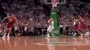 LeBron puts Glen Davis on his back (Cavaliers @ Celtics, May 7 2010)