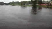 Oborniki powódź Warta 31.05.10 ul. Armii Poznań (most)