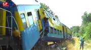 Czołowe zderzenie pociągów w Korzybiu