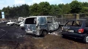Pożar pochłonął ponad 20 samochodów