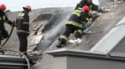 Pożar dachu stacji uzdatniania wody w Olsztynie