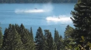 Navy Helicopter stunt on Lake Tahoe