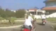 Bint on a scooter