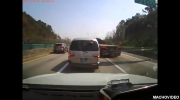 Wypadek TIRów na autostradzie