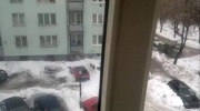Śnieg z dachu
