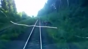 Rosyjski maszynista z poczuciem humoru