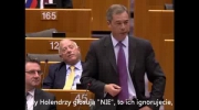 Nigel Farage - PE jak "pokój bez klamek"