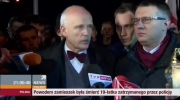 Janusz Korwin-Mikke w Legionowie po śmierci 19-latka (16.03.2015)