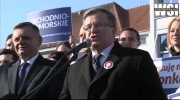 Bronisław Komorowski wygwizdany w Koszalinie / prezydent "WSIstkich" Polaków
