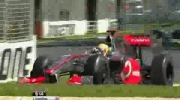 GP Australii 2009 FP1 - problemy Hamiltona
