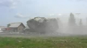 Film ze zburzenia drugiej wieży ciśnień w Słupsku