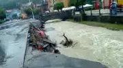 Powódź w Krynicy 4.06.2010 Deptak