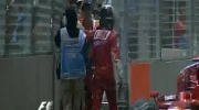 GP Singapuru - wypadek Raikkonena