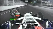 GP Singapuru FP - Kubica onboard
