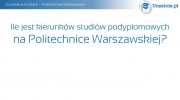 Uczelnie w Liczbach - Politechnika Warszawska