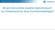 Uczelnie w liczbach - Uniwersytet Jana Kochanowskiego w Kielcach 