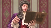 1759 Voltaire lis son Candide Theatrum Illuminatum FRANCAIS
