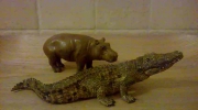 Hippopotamus and Crocodile make a deal Theatrum Illuminatum ENGLISH