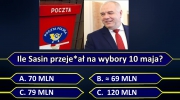 Milionerzy - Ile Jacek Sasin (PiS) przej_bał na wybory 10 maja, które się nie odbyły?