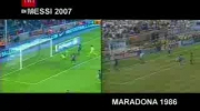 Messi 2007 vs Maradona 1986